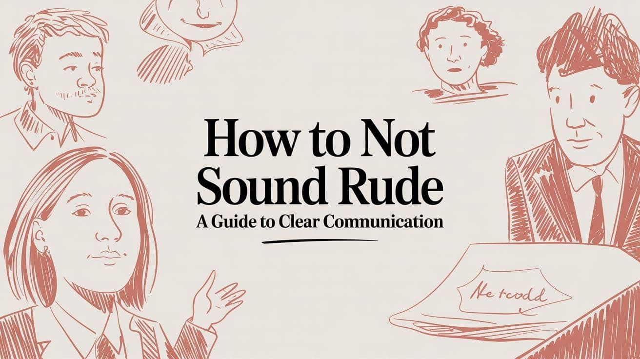 How to Not Sound Rude: A Guide to Clear Communication
