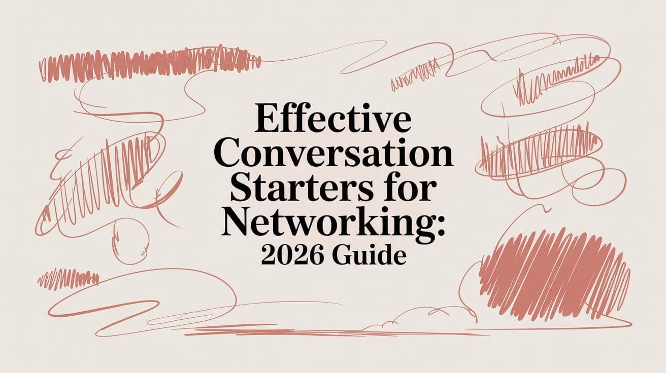 Effective Conversation Starters for Networking: 2026 Guide