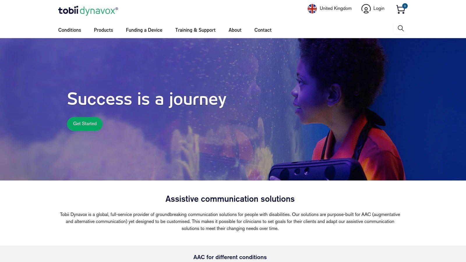 Tobii Dynavox TD Snap interface