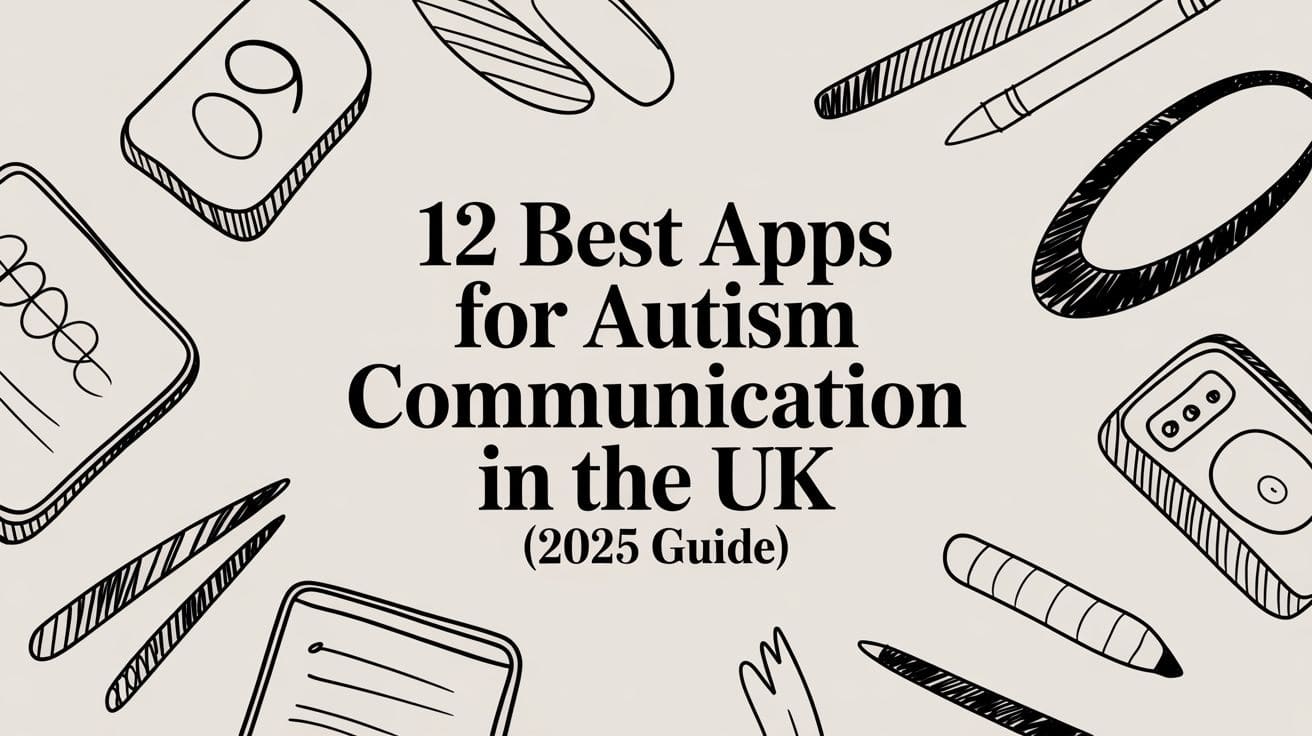 Featured image showing communication apps for autism