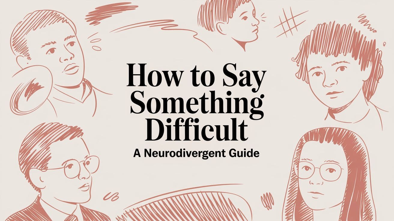 How to say something difficult: scripts to adapt