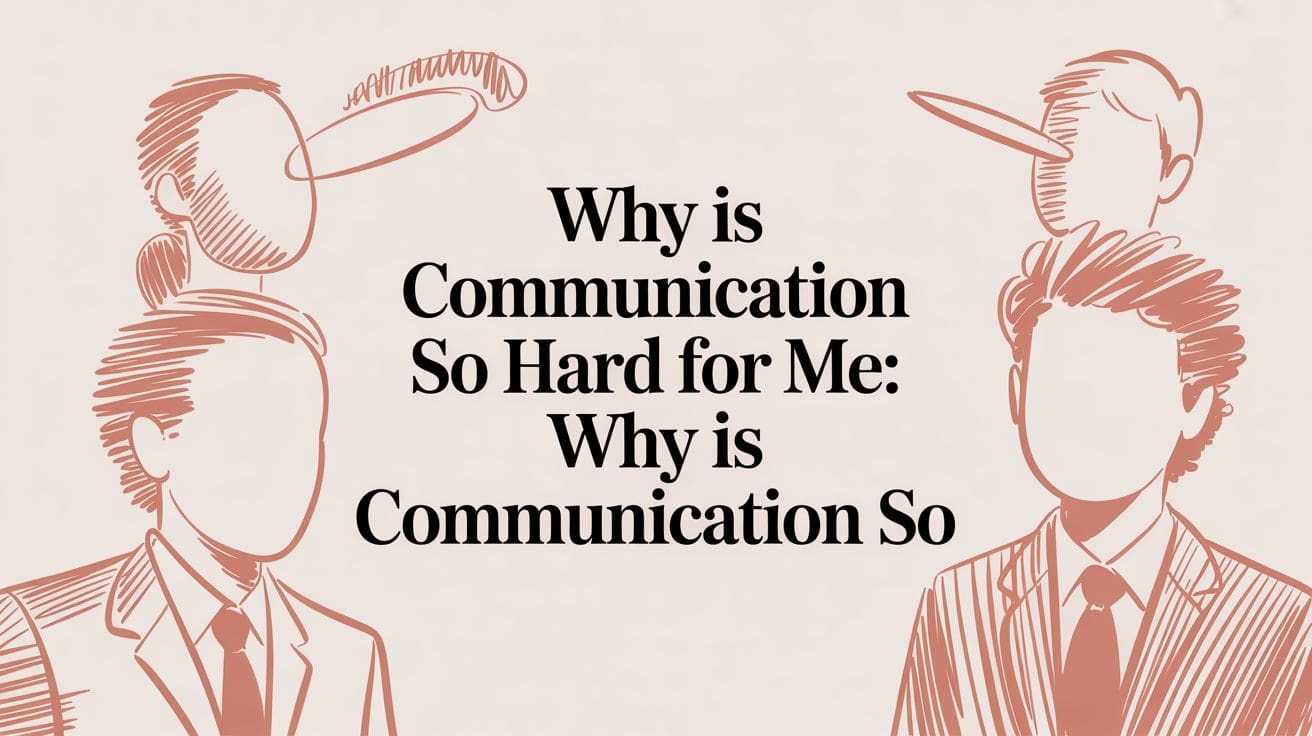 Why Is Communication So Hard for Me?