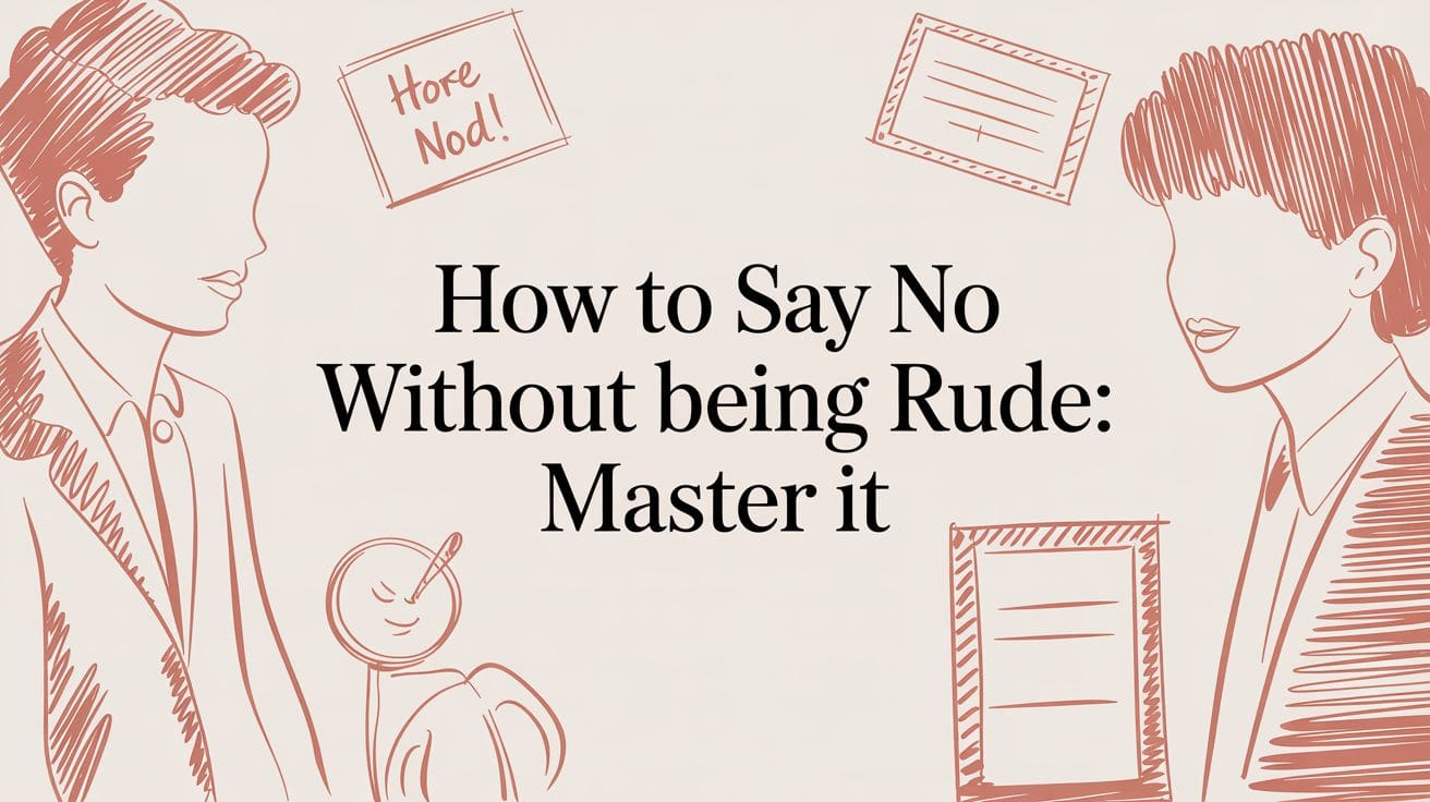How to Say No Without Being Rude: Master It