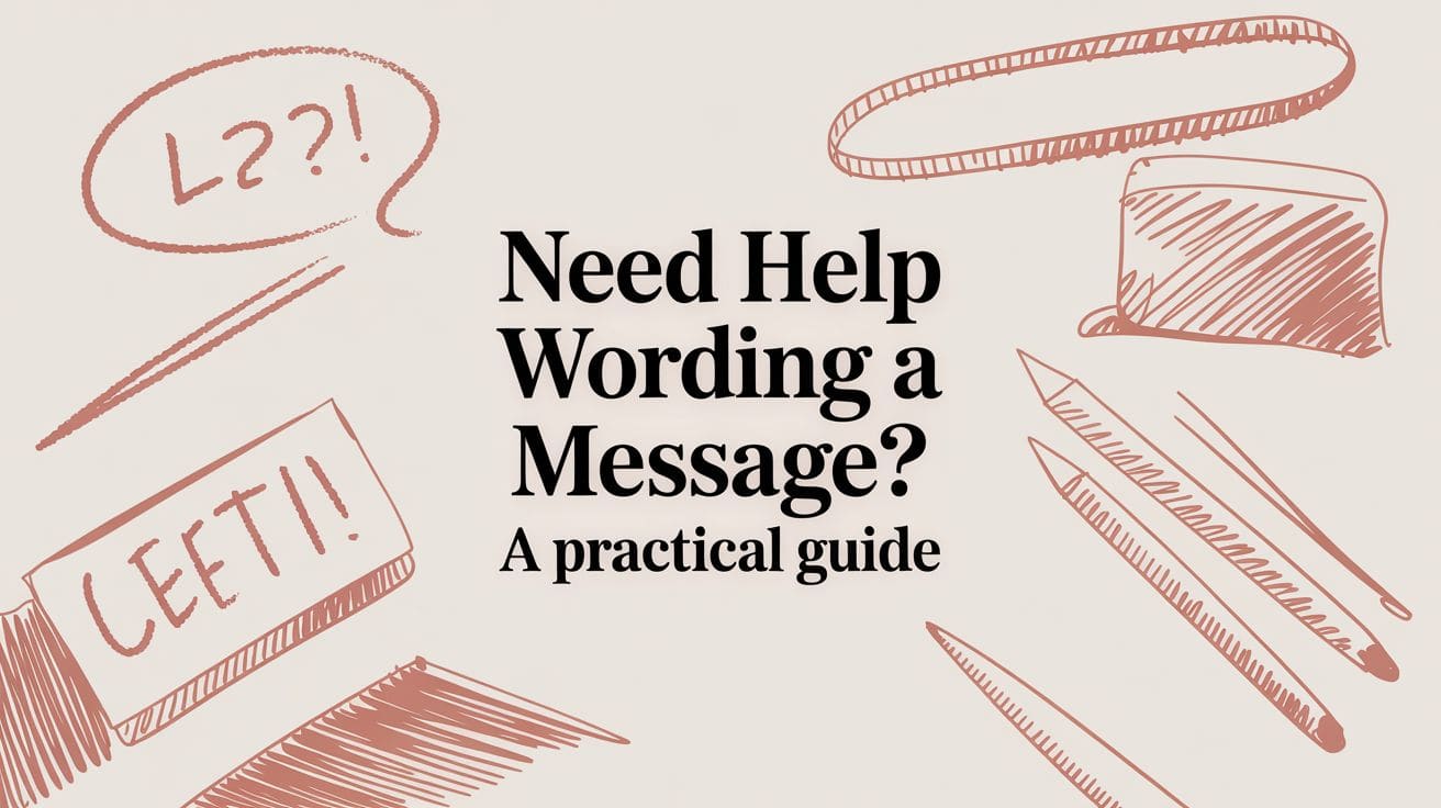 Need Help Wording a Message? A Practical Guide