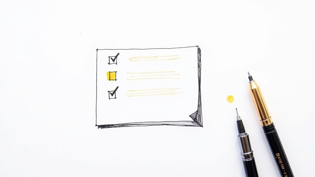 Person observing their surroundings with arrows pointing to various environmental elements like artwork, music, and decor