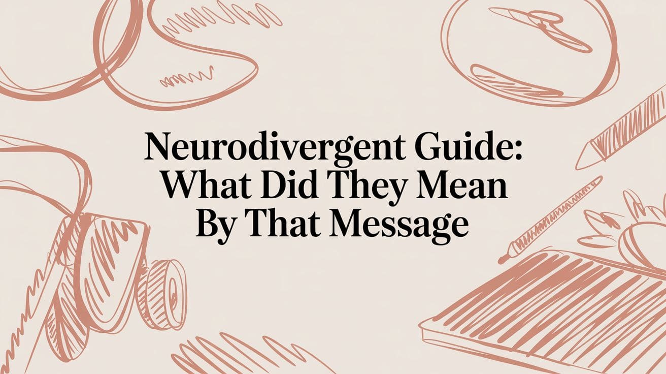 Neurodivergent Guide: What Did They Mean By That Message