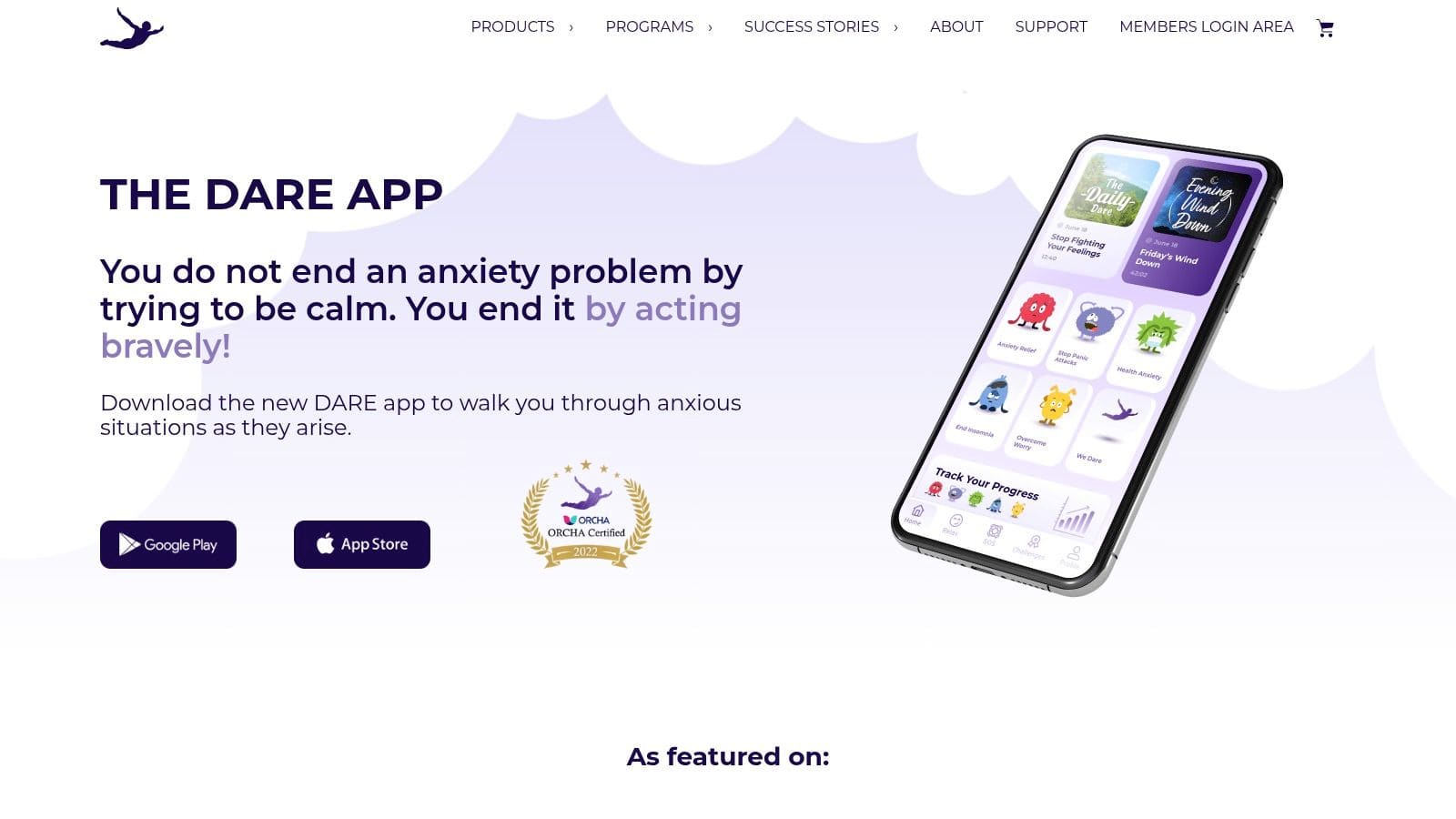 Rootd app interface showing the emergency panic button and grounding exercises