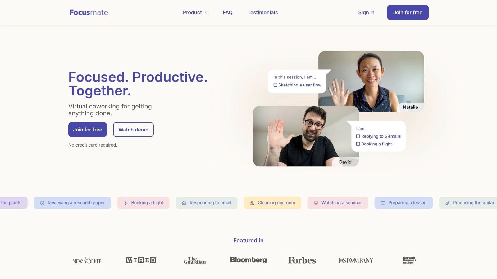 Smartphone displaying focus blocking app with distraction-free work session active