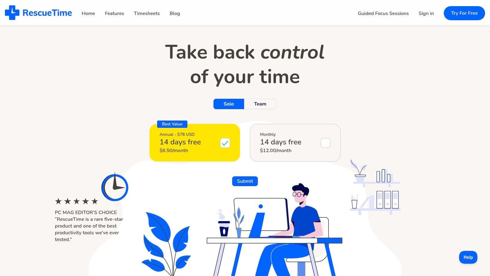 Focusmate video interface showing two people in split-screen working during a body doubling session