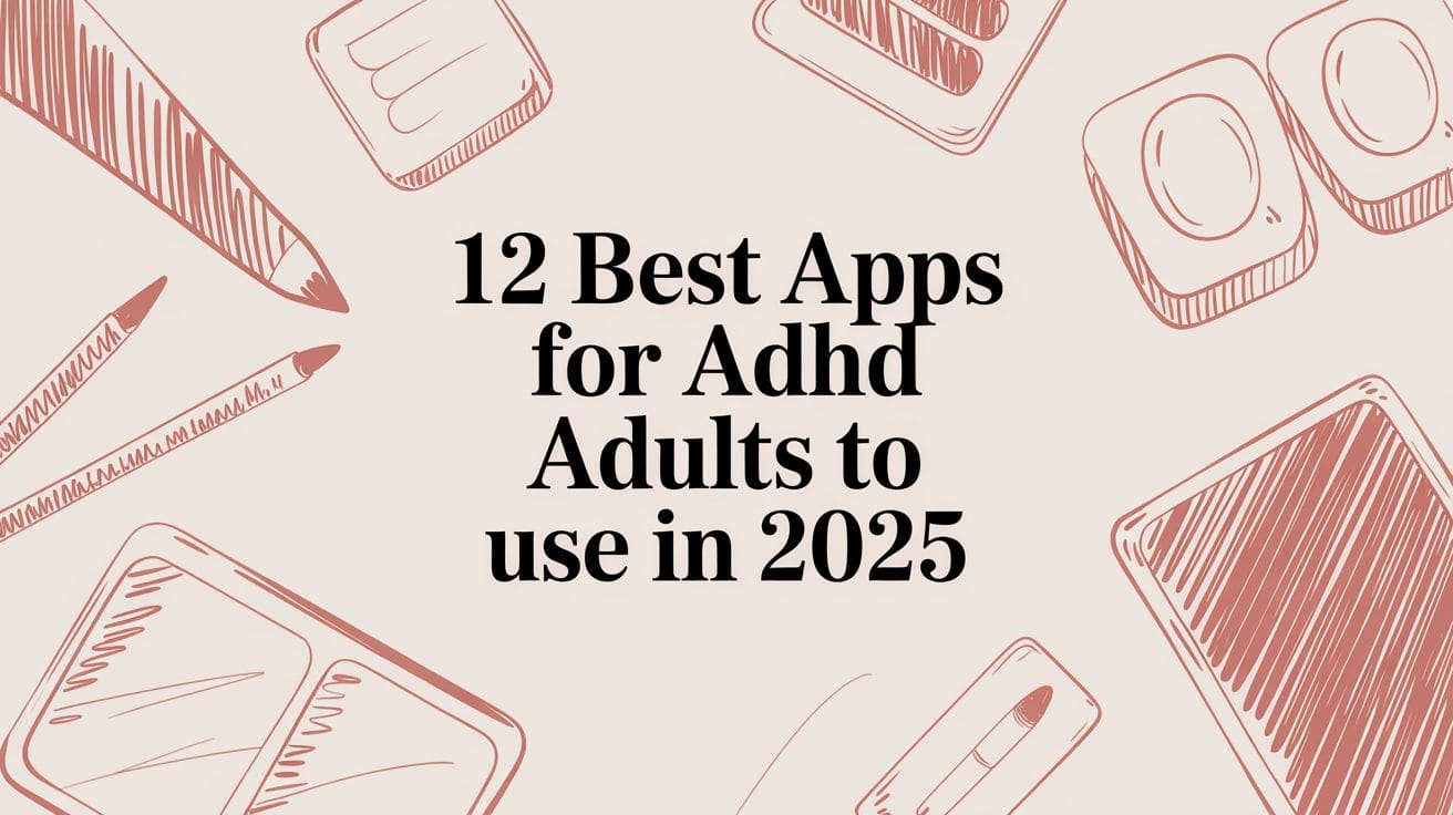 Apps for ADHD adults: planning, starting and asking for support
