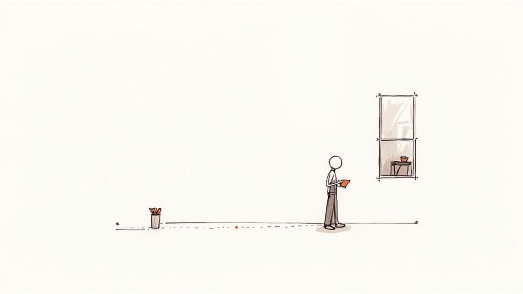 Person standing alone with book looking through window at distant coffee cup representing loneliness and isolation in dating