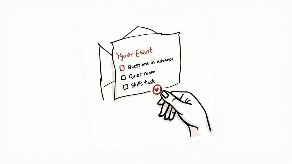 Professional thank you email template displayed on screen with structured format for post-interview follow-up