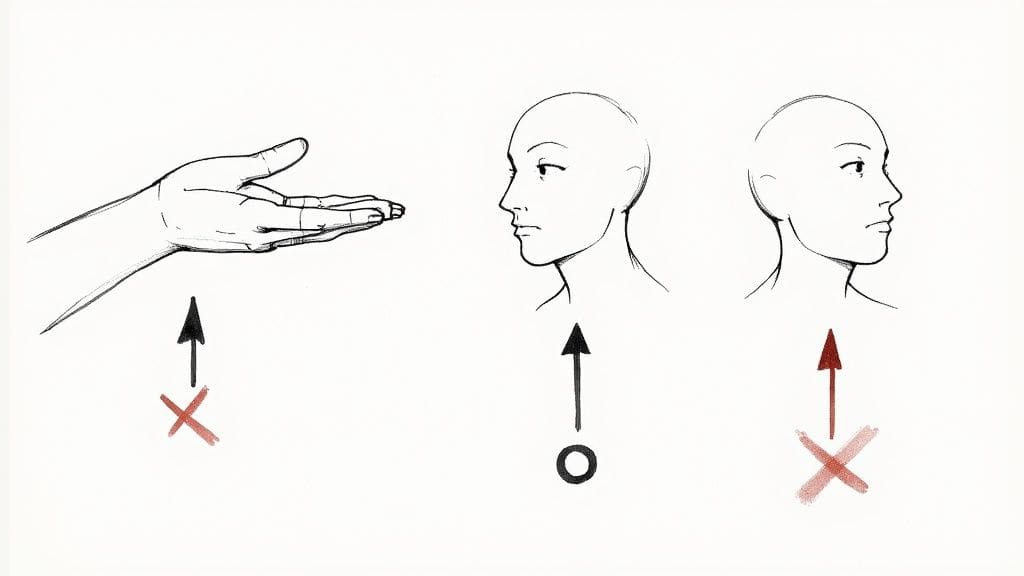 Two people gazing at conceptual house illustration with symbols and measurement discussing shared idea