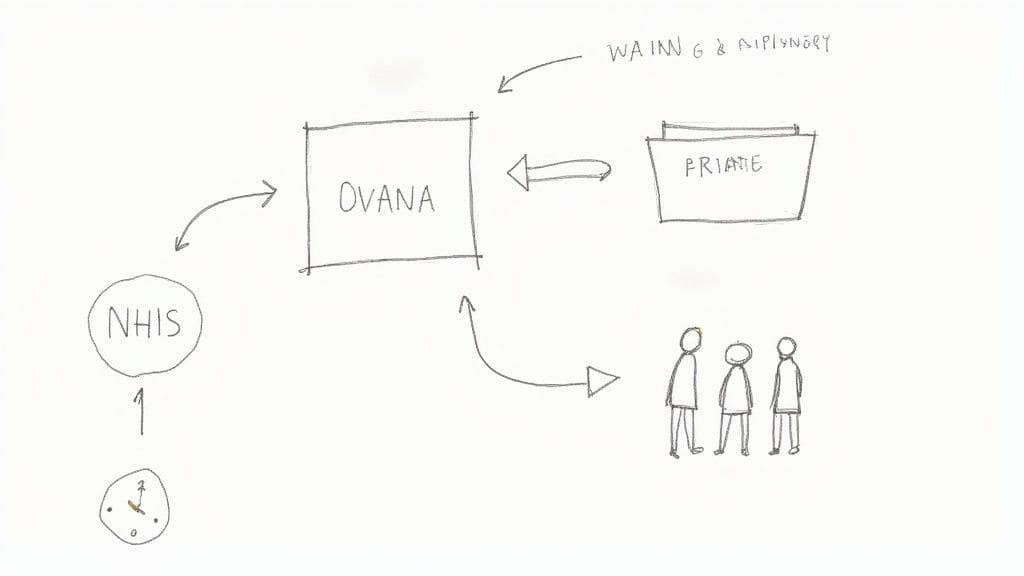 Cartoon icons showing three therapy types speech bubble for SLT helping hand for OT and brain symbol for CBT