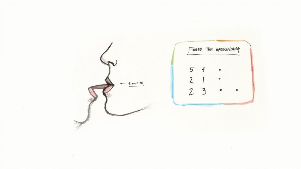 Person journaling and reflecting on anxiety triggers with notes and self-assessment checklist for seeking professional support