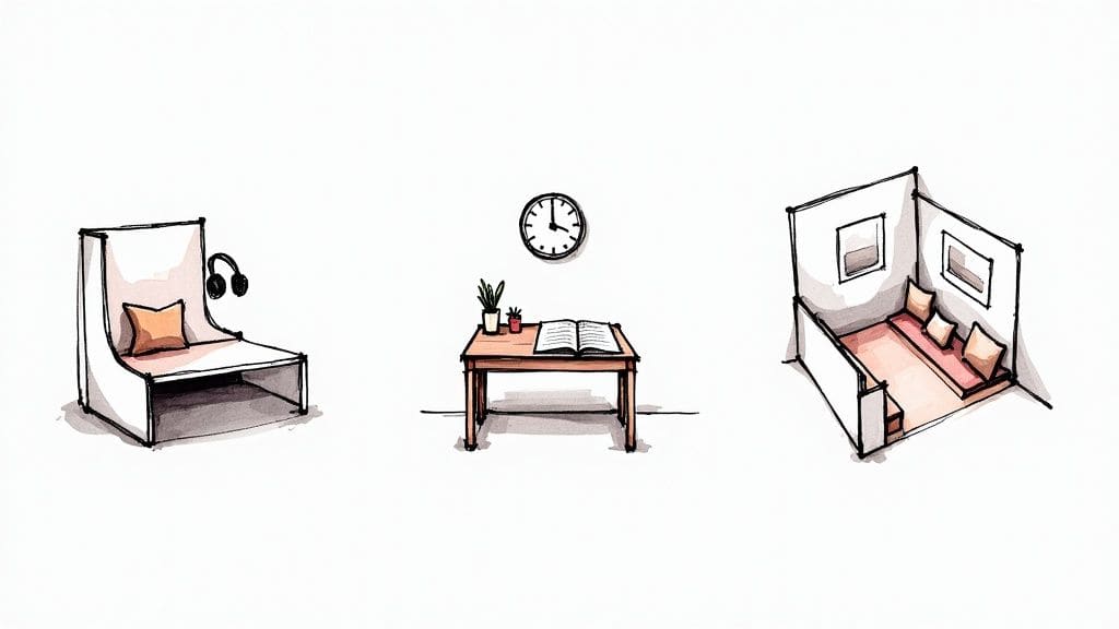 Person using mobile communication support app with conversation scripts and tools for neurodivergent self-advocacy and empowerment