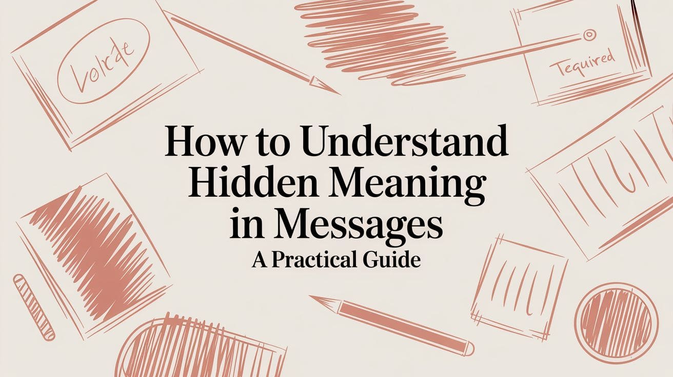 Understanding hidden meaning in messages: ask without guessing
