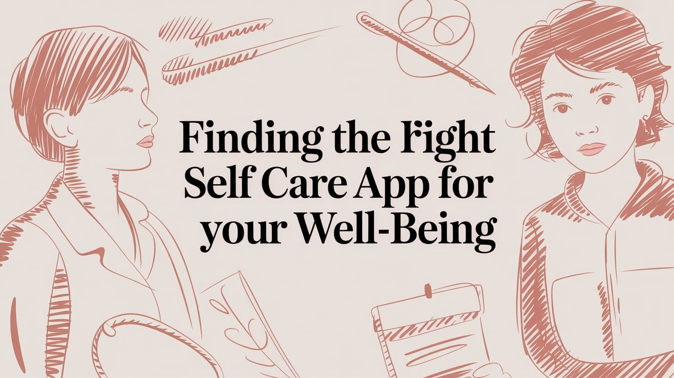 Choosing a self-care app that fits one real need