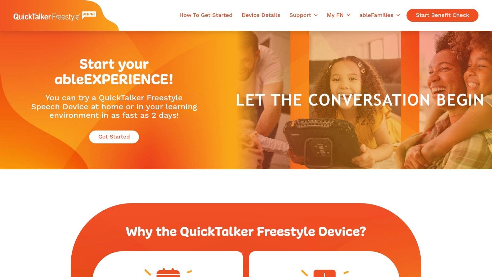 AbleNet QuickTalker Freestyle iPad-based communication device