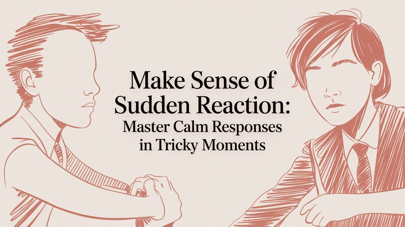 How to Make Sense of a Sudden Reaction: A Step-by-Step Guide