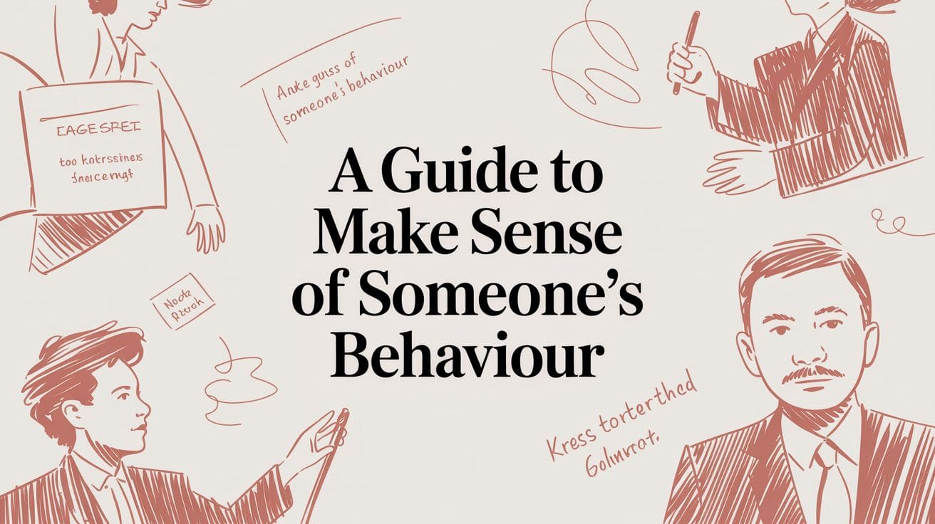 A Guide to Make Sense of Someone's Behaviour