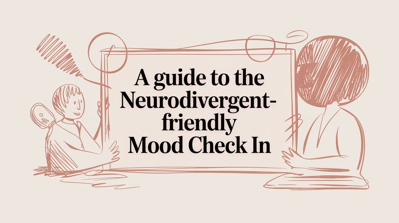 A simple mood check-in: notice, name, ask