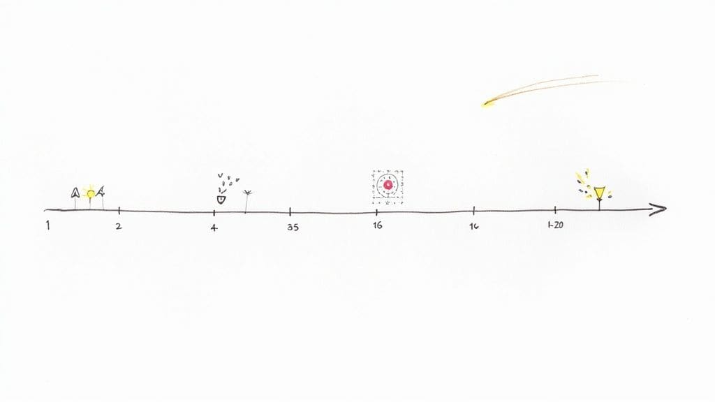 Person marking progress on a calendar symbolizing the structured journey of CBT sessions over time