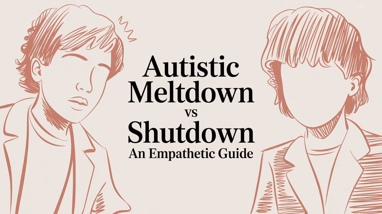 Autistic meltdown and shutdown: understanding support needs