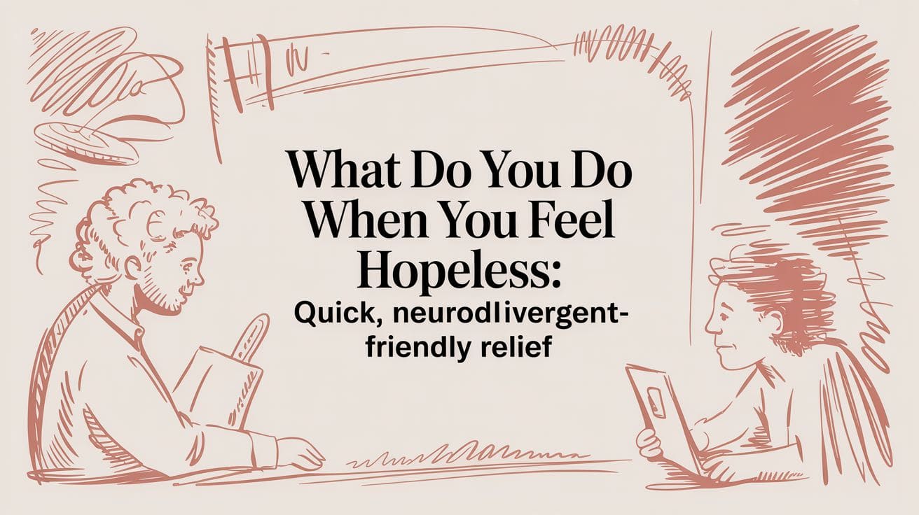 What to do when you feel hopeless: finding support