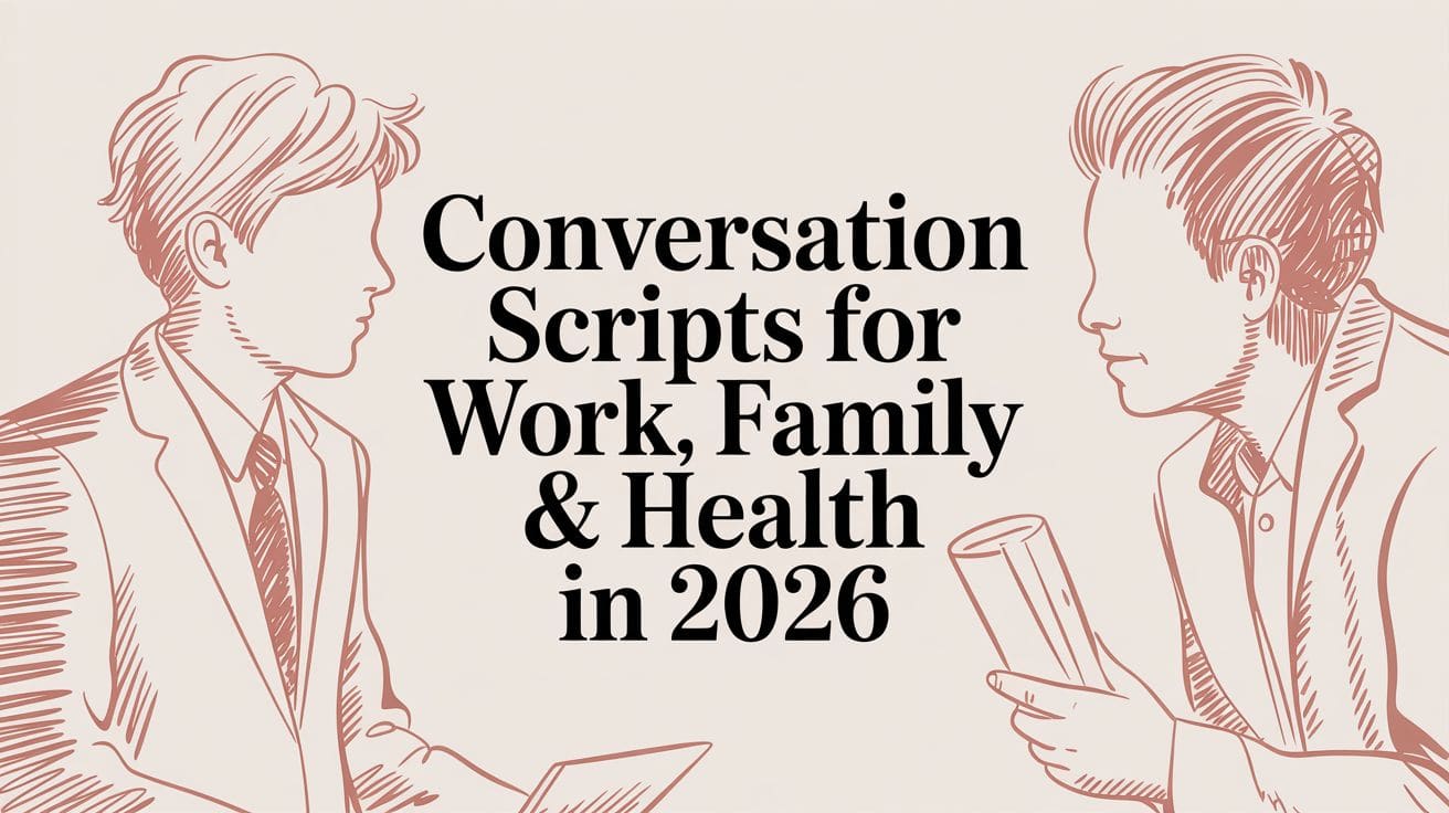 Conversation Scripts for Work, Family & Health in 2026